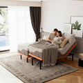Split King Adjustable Bed Frame with Mattress - 14” Luxury Hybrid Mattress, Smart APP Contorl, Massage, Zero Gravity, Anti-Snore, 5 Minutes Installation, Head and Foot Incline, Medium Soft, Split King